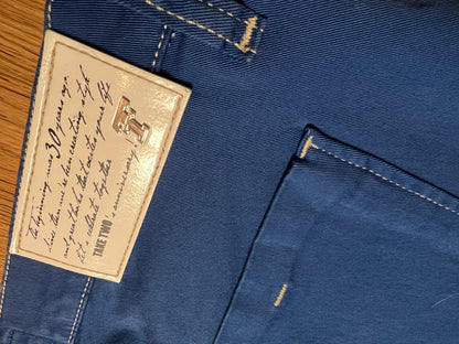 Vintage Take Two Skinny Hose Gr 40 / W31 royalblau | Y2K Vintage | Made in Italy | Stretch Damenhose