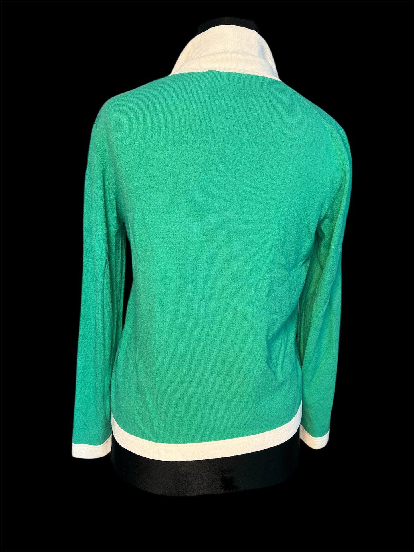 Vintage Set Trixi Schober Twinset Gr S Strickjacke + Shirt Grün 80er 90er Made in Italy 36