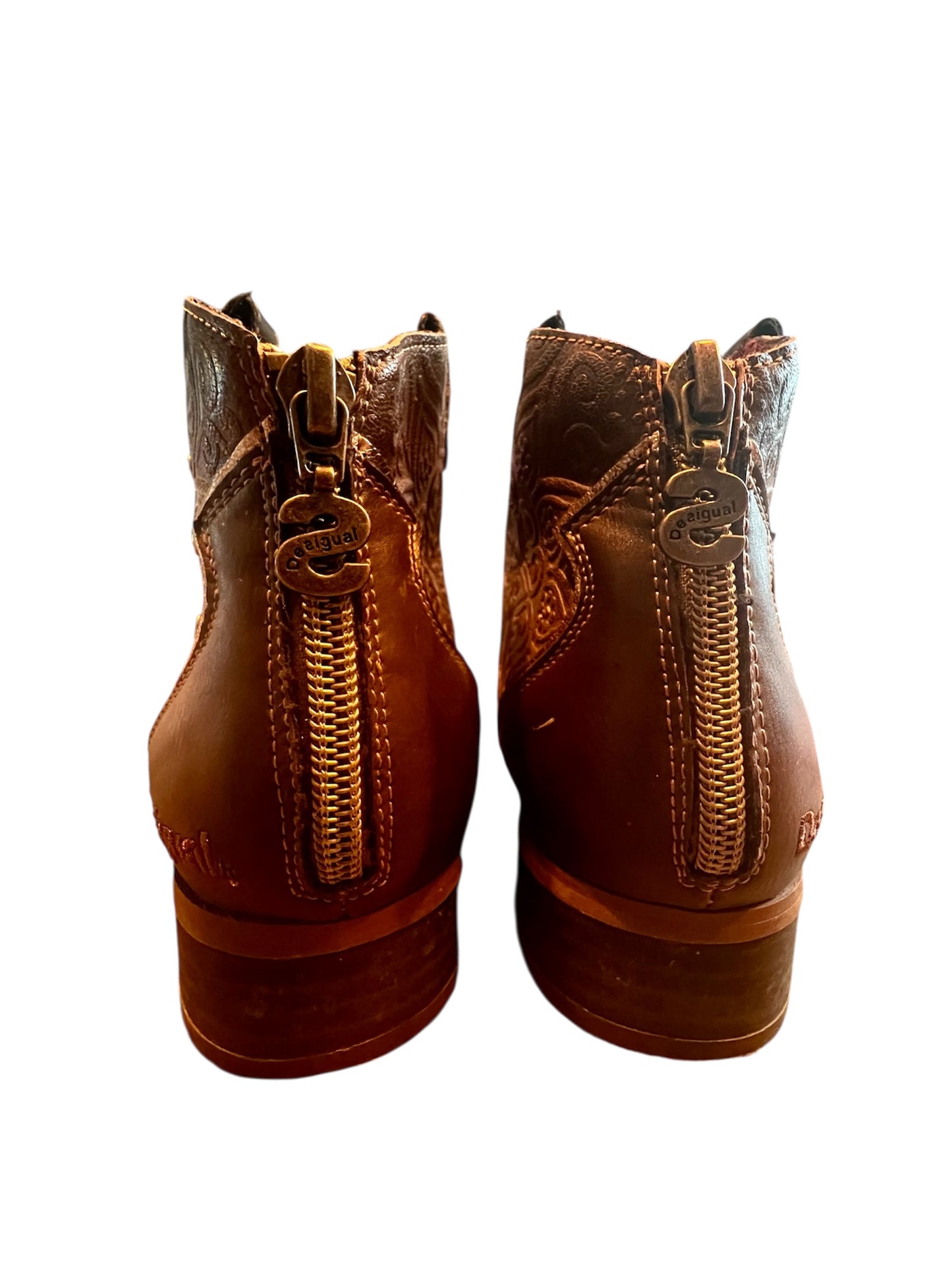 Desigual Cowboy Boots Gr. 39 Braun Stiefeletten