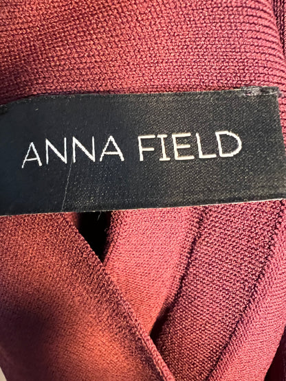 Sara's Choice: Anna Field Falten Rock weinrot| Gr. 36 38 M | Dark Alternative