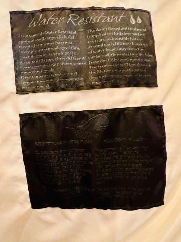 Baldinini Steppjacke Beige Metallic 44 46 Winterjacke XL DaunenJacke