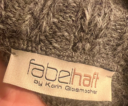 Alpaka Strickpullover grau 38 40 M L Rollkragen | Fabelhaft by Karin Glasmacher | Oversize