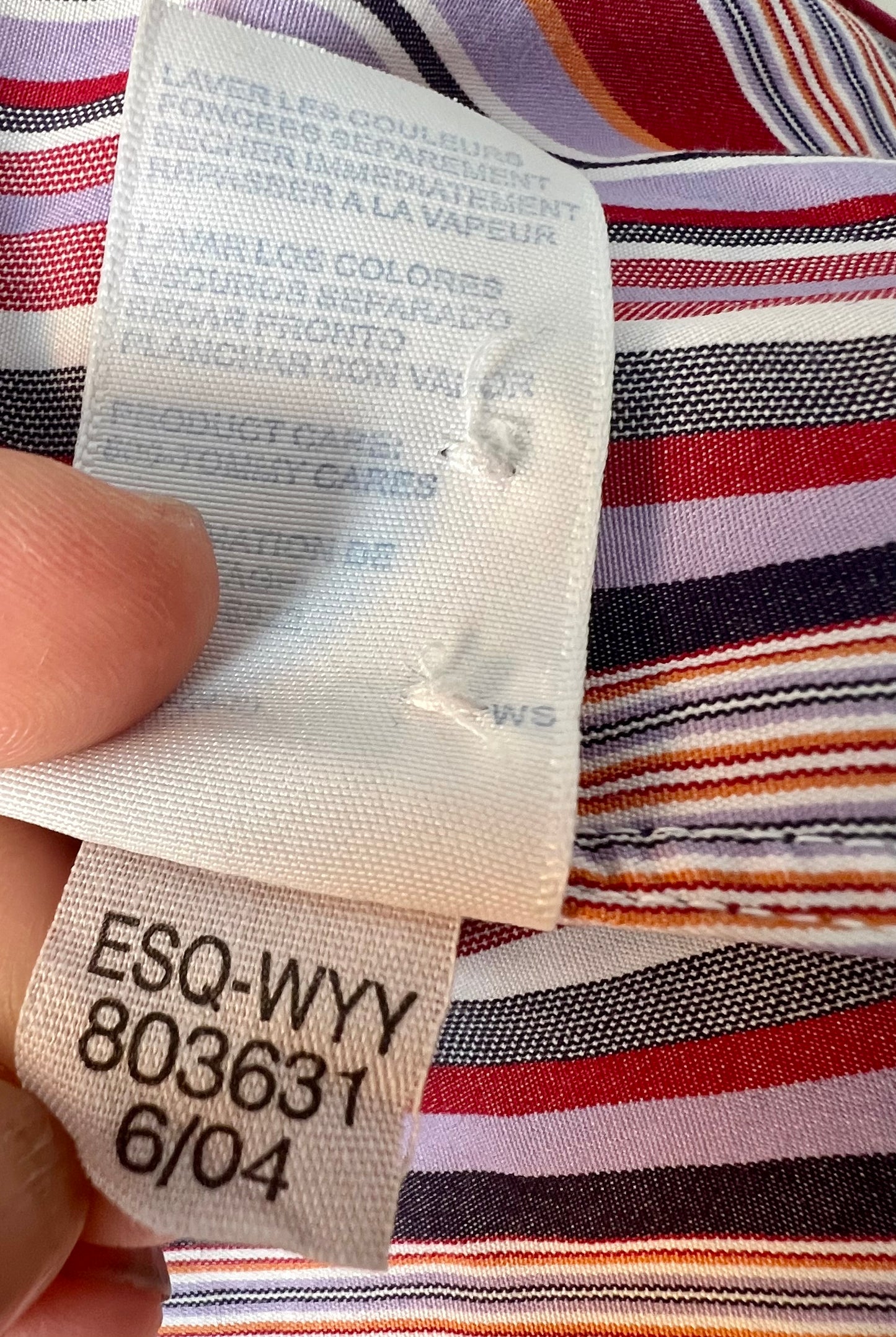 Tommy Hilfiger Bluse Vintage S 36 lila weinrot gestreift Top Zustand y2k 90s