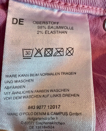 Marc O’Polo Jeans rosa W27 L32 Gr. 36 Y2K Slim Cropped Special Wash Used Look Marco Polo