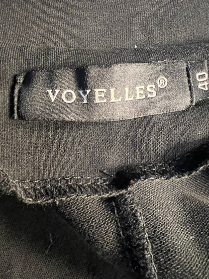 Sara's Choice: Voyelles Military Long Blazer Cardigan Baumwolle schwarz| Gr. 36 38 S M | Dark Alternative