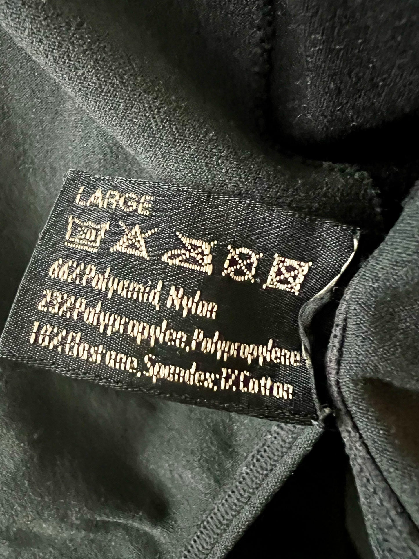 Wolford Vintage Body Gr. L – 90s 2000s Made in Austria – Schwarz Grau Langarm – Designer Minimalism