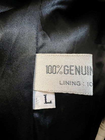 Vintage 80s Ledermantel Gr. L Schwarz • Echtleder Nappaleder • Oversize Long Coat • Schulterbetont