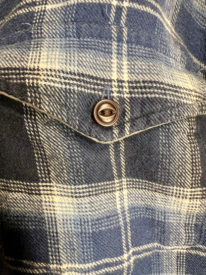 Vintage Esprit Flanellhemd Gr 42 / XL kariert | Oversize Damen | 90s / Y2K Grunge | Baumwolle