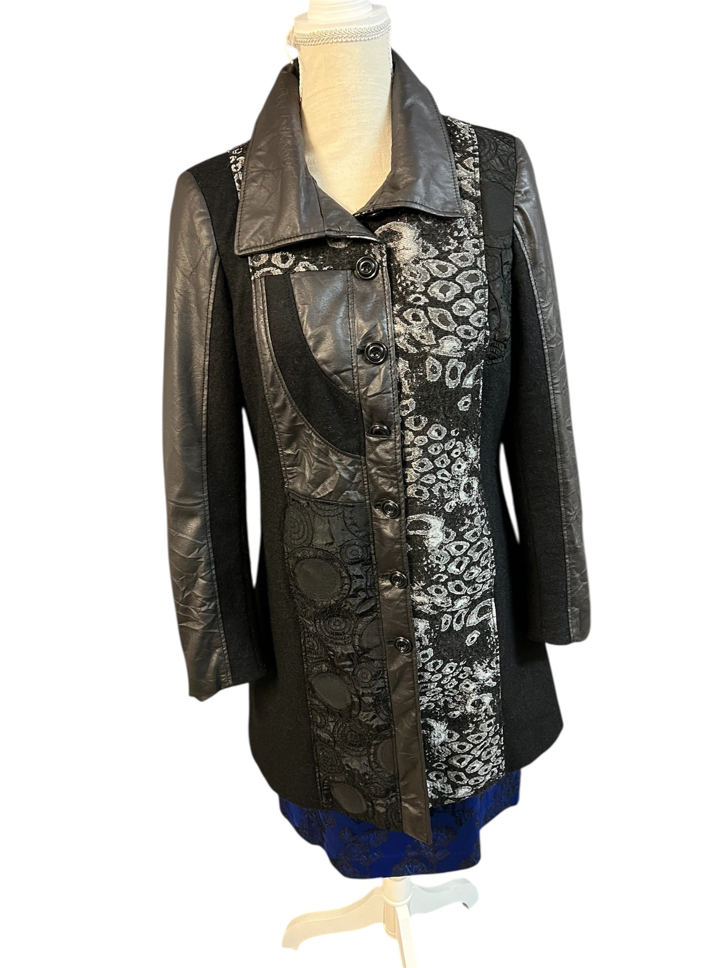 Vintage Longblazer / dünner Mantel Kirsten – Y2K – Desigual Style – Gr. 36