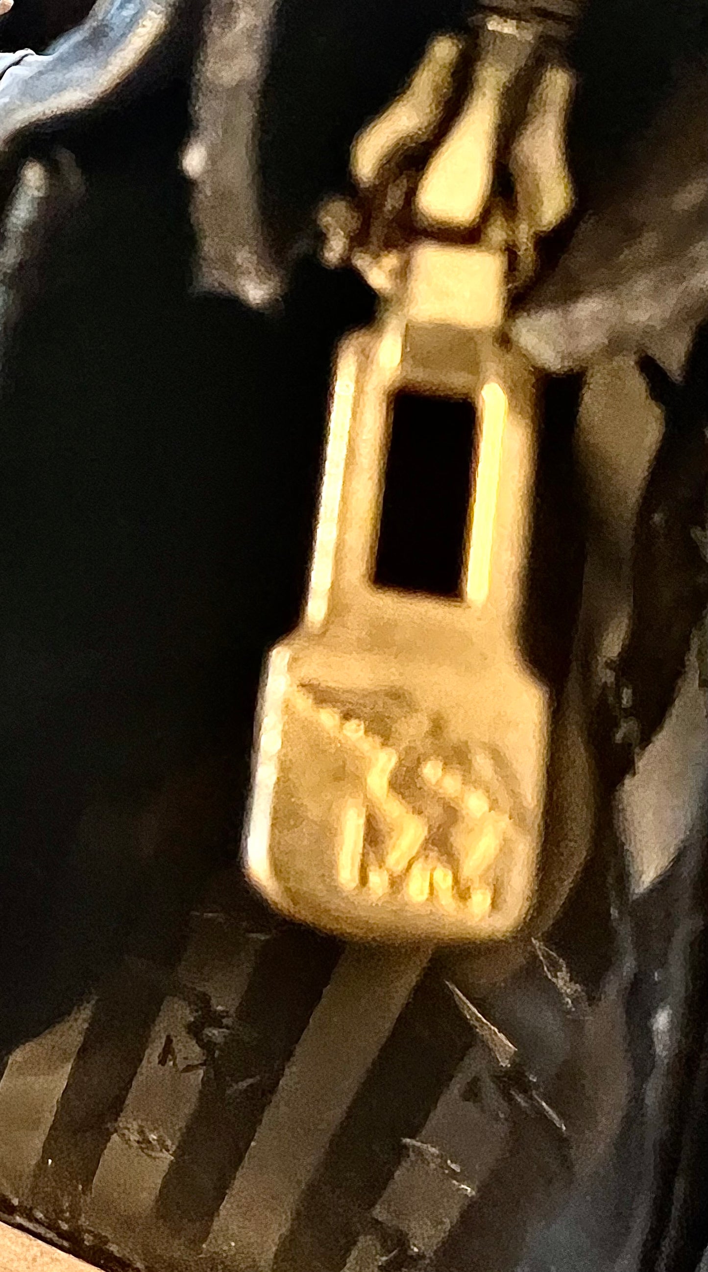 Vintage Mollerus Tasche Modell 624390 • Schwarz/Gold • Logo Emblem • Große Schultertasche