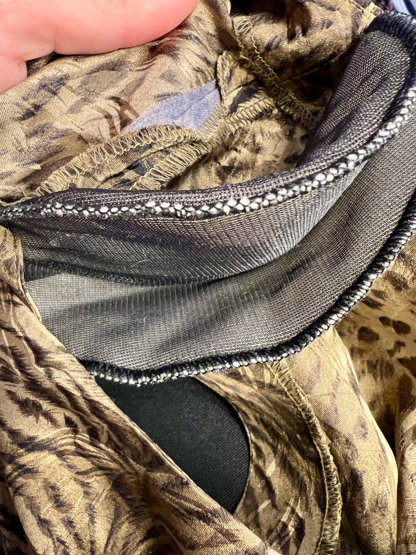 Vintage Blusenshirt Seide Leo Tiger Print Madeleine Gr 42 + Schal , 90s Y2K Animal Print