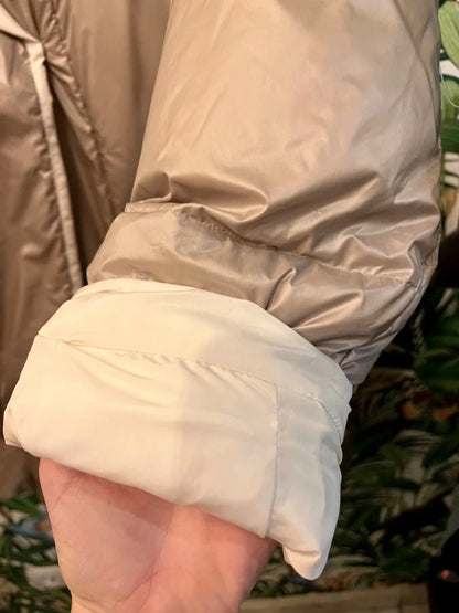 Baldinini Steppjacke Beige Metallic 44 46 Winterjacke XL DaunenJacke