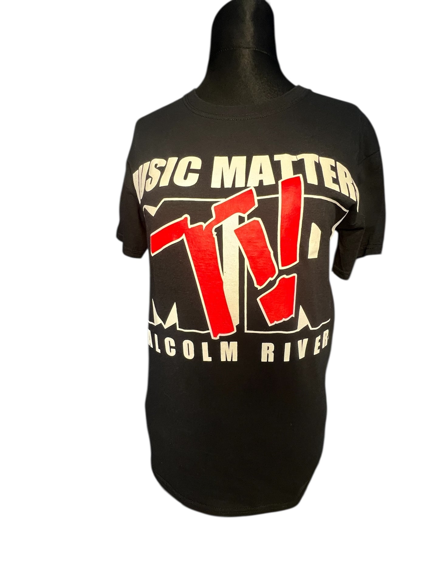 Vintage MTV Shirt Schwarz | Music Matters Print | Gildan Heavy Cotton | Gr. S | Y2K