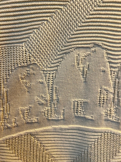 Vintage Carlo Colucci Pullover L/XL – Made in West Germany, Elefanten Motiv, Vanille 80s