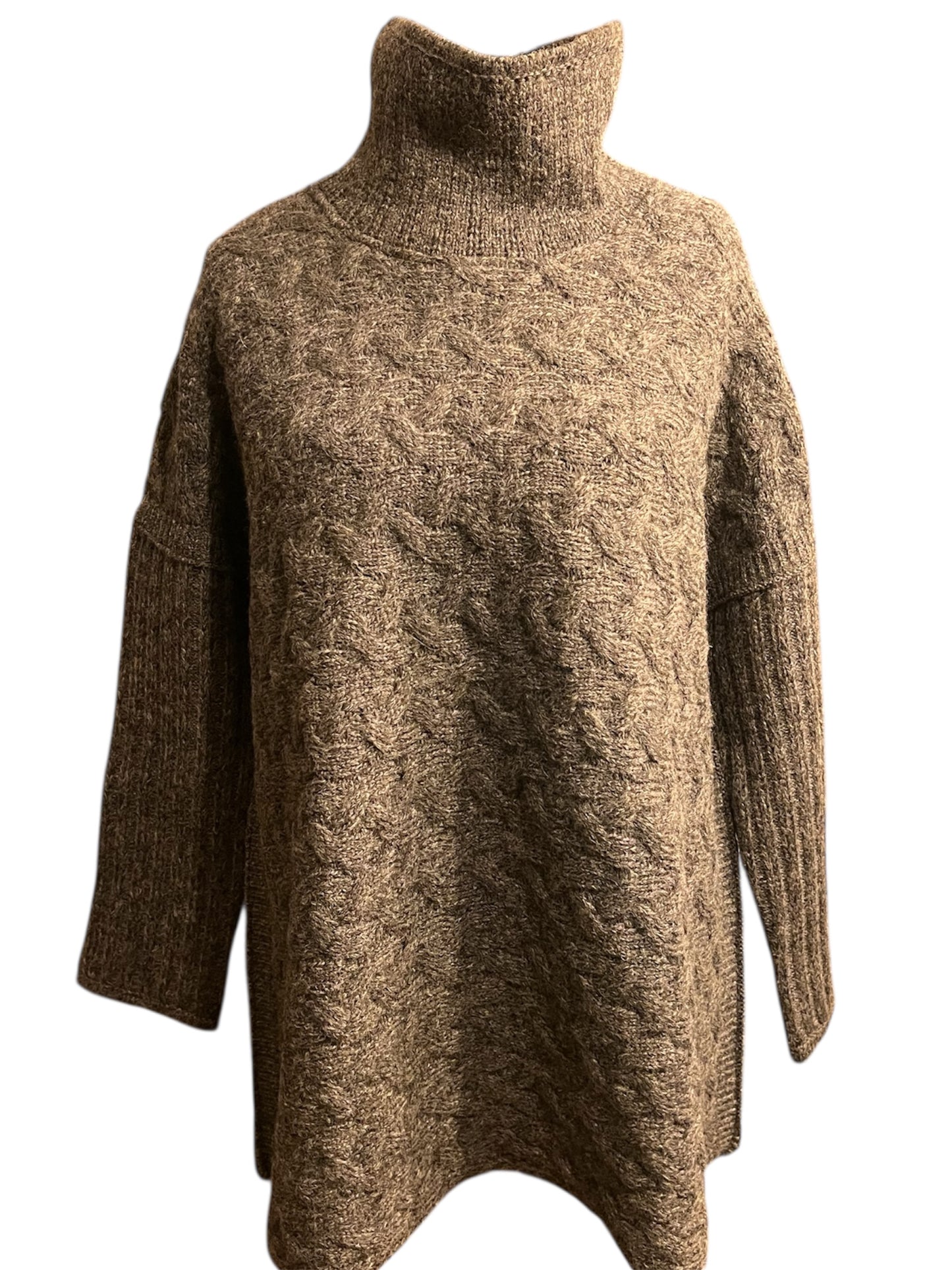 Alpaka Strickpullover grau 38 40 M L Rollkragen | Fabelhaft by Karin Glasmacher | Oversize