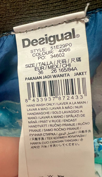 Desigual Wendejacke / Bikerjacke – Gr. 36 – Boho/Bohemian Style – Seltenes Modell