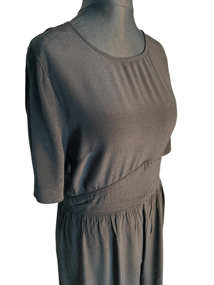 Sara's Choice: Asos – Onesuit Einteiler Rückenfrei Viskose schwarz| Gr. 44 XL | Dark Alternative