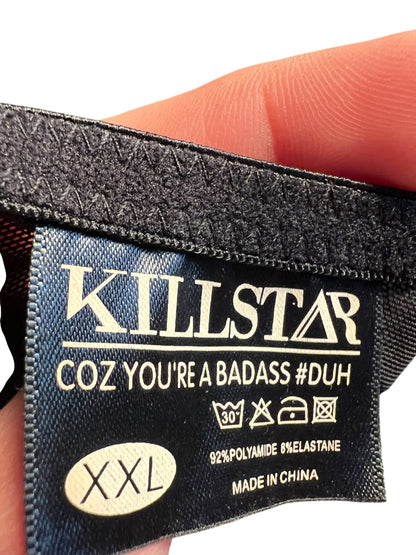 Sara's Choice: Killstar – BH Pentagram Harness schwarz  | Gr XXL 44 46 | Dark Alternative
