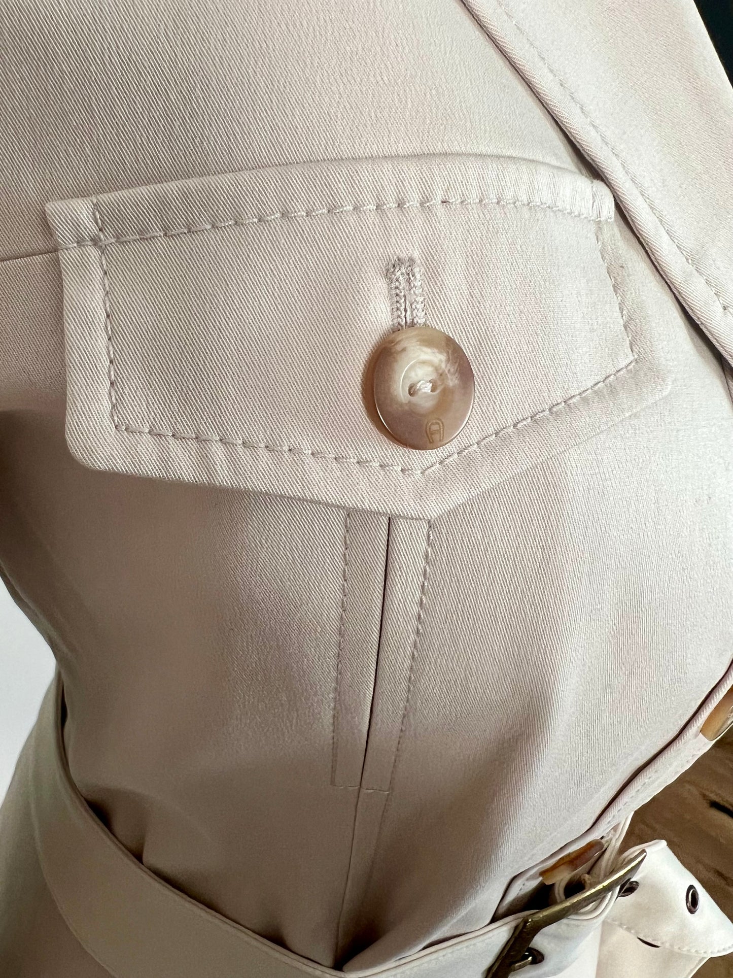 Aigner Vintage Blazer Beige 90s Old Money Style | Gr. 40 | Tailliert, Made in Italy