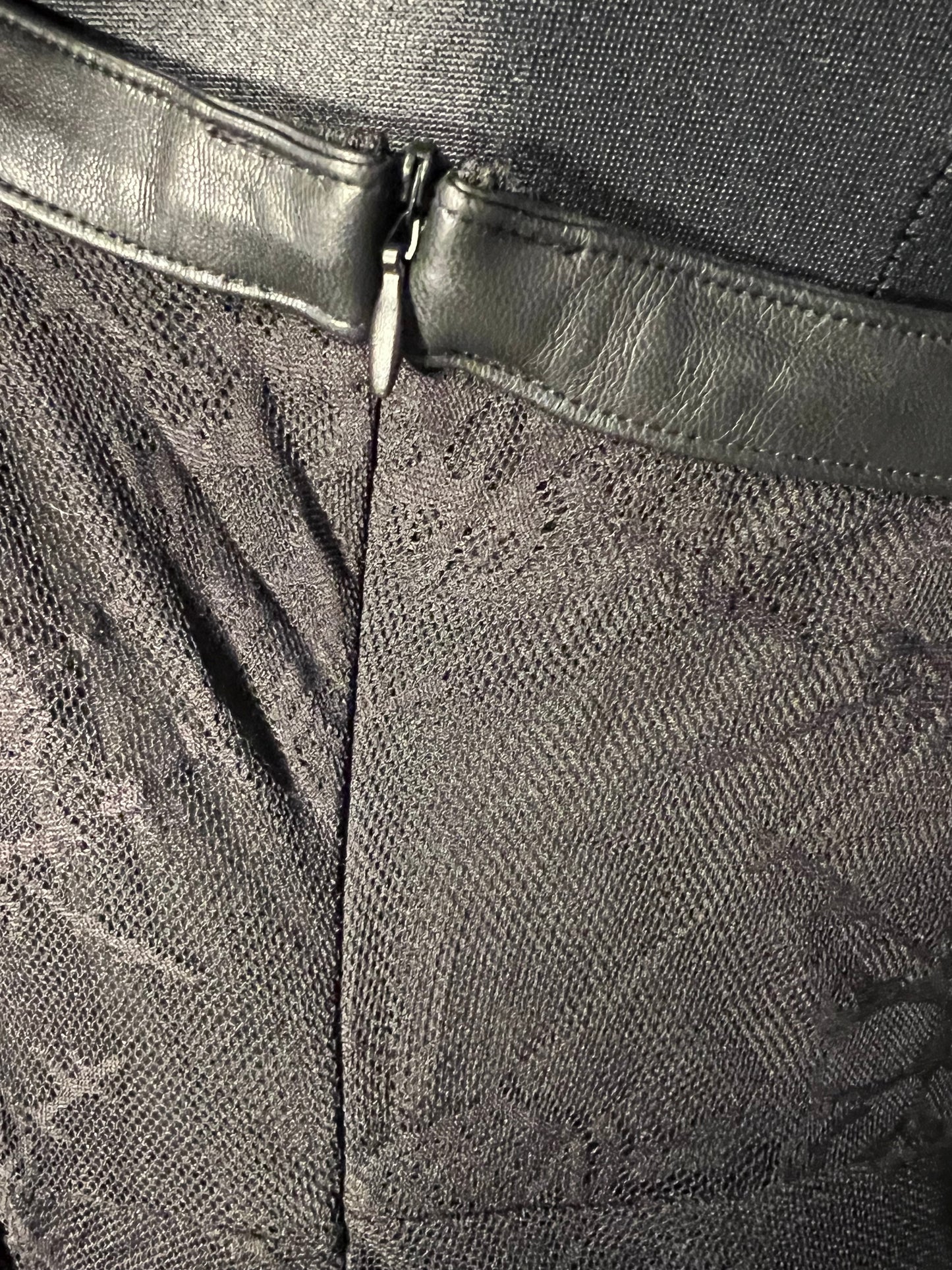 Sara's Choice: Killstar – Träger Kleid Kunstleder Spitze schwarz| Gr. XXL 46 48 | Dark Alternative