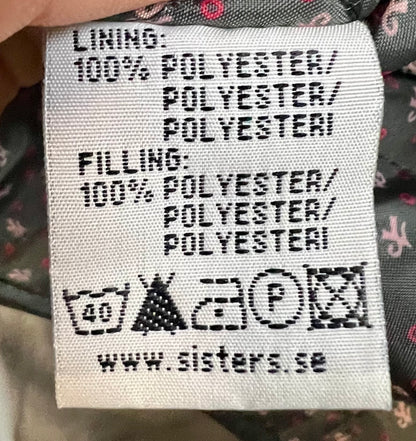 Vintage Y2K Trenchcoat M Schwarz/Grau kariert • Gestepptes Futter • Taillengürtel • EastWest