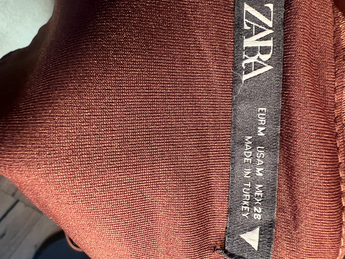 Sara's Choice: Zara – Korsagen Top braun| Gr. 36 38 M | Dark Alternative