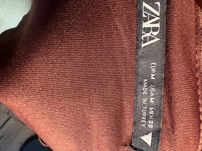 Sara's Choice: Zara – Korsagen Top braun| Gr. 36 38 M | Dark Alternative