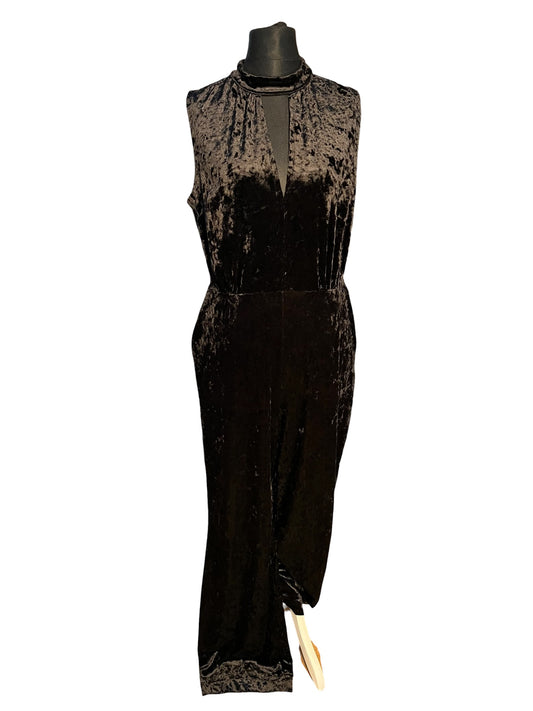 Sara's Choice: H&M Samt Jumpsuit lang 90s y2k – Gr 40 42 44 L XL Dark Alternative