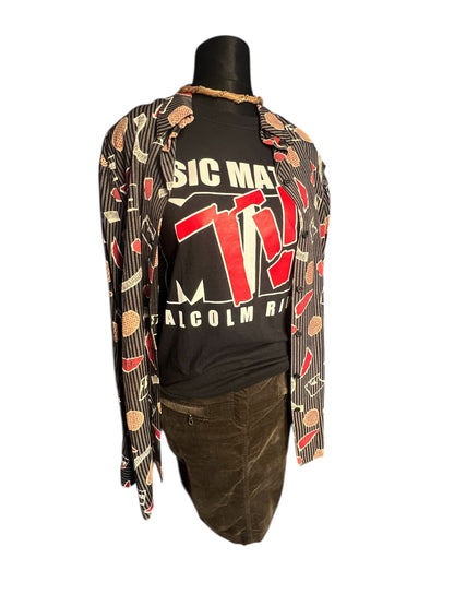 Vintage MTV Shirt Schwarz | Music Matters Print | Gildan Heavy Cotton | Gr. S | Y2K