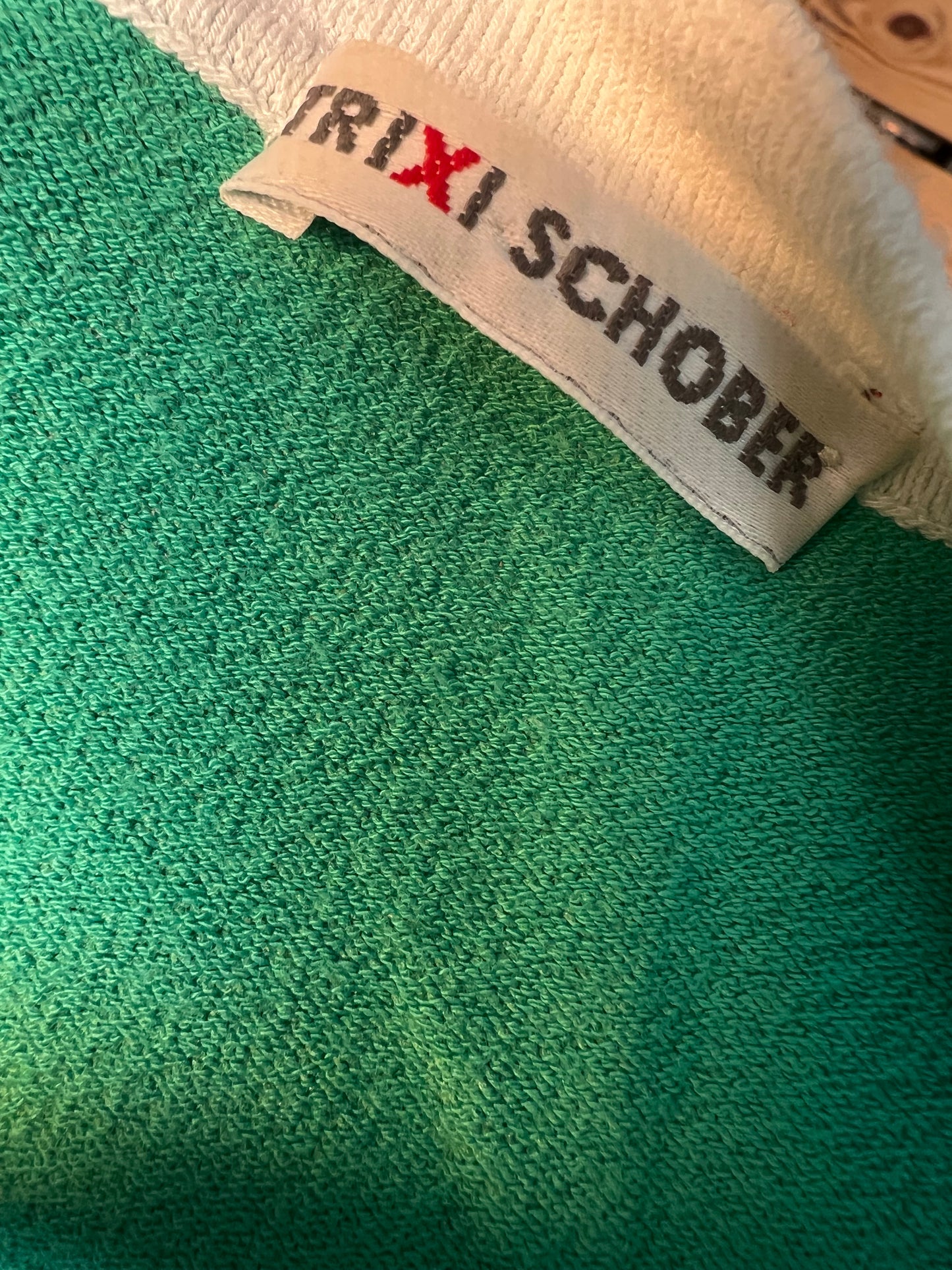 Vintage Set Trixi Schober Twinset Gr S Strickjacke + Shirt Grün 80er 90er Made in Italy 36