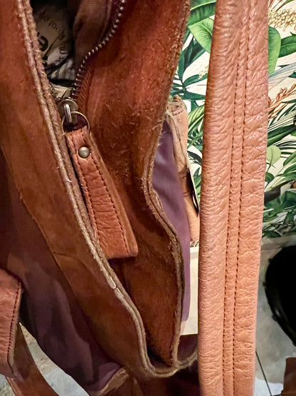 Große Liebeskind Berlin Tasche Braun Leder Wildleder Mix Boho