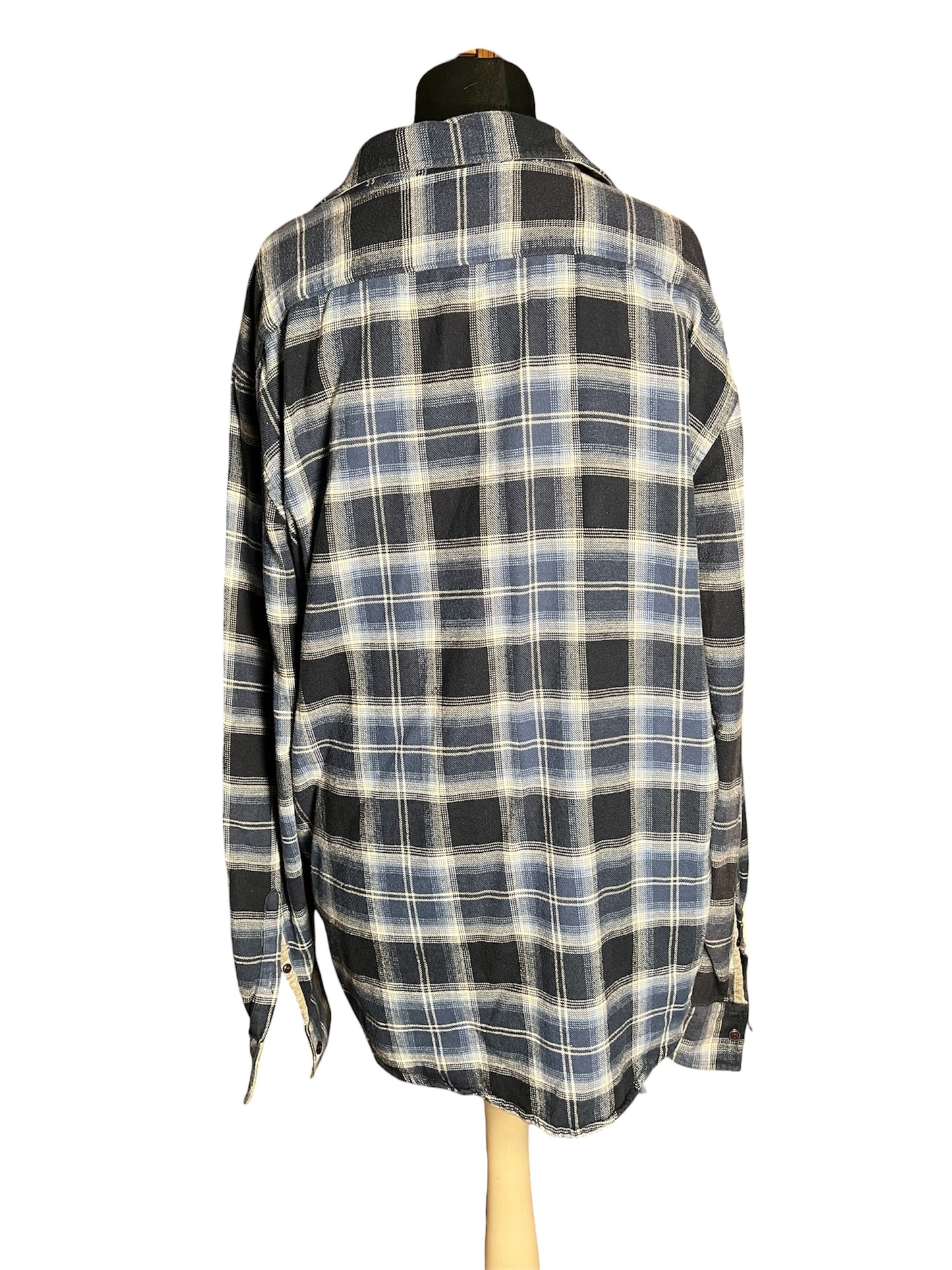 Vintage Esprit Flanellhemd Gr 42 / XL kariert | Oversize Damen | 90s / Y2K Grunge | Baumwolle