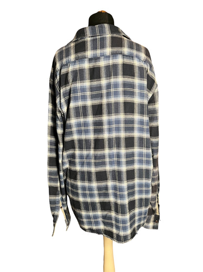 Vintage Esprit Flanellhemd Gr 42 / XL kariert | Oversize Damen | 90s / Y2K Grunge | Baumwolle