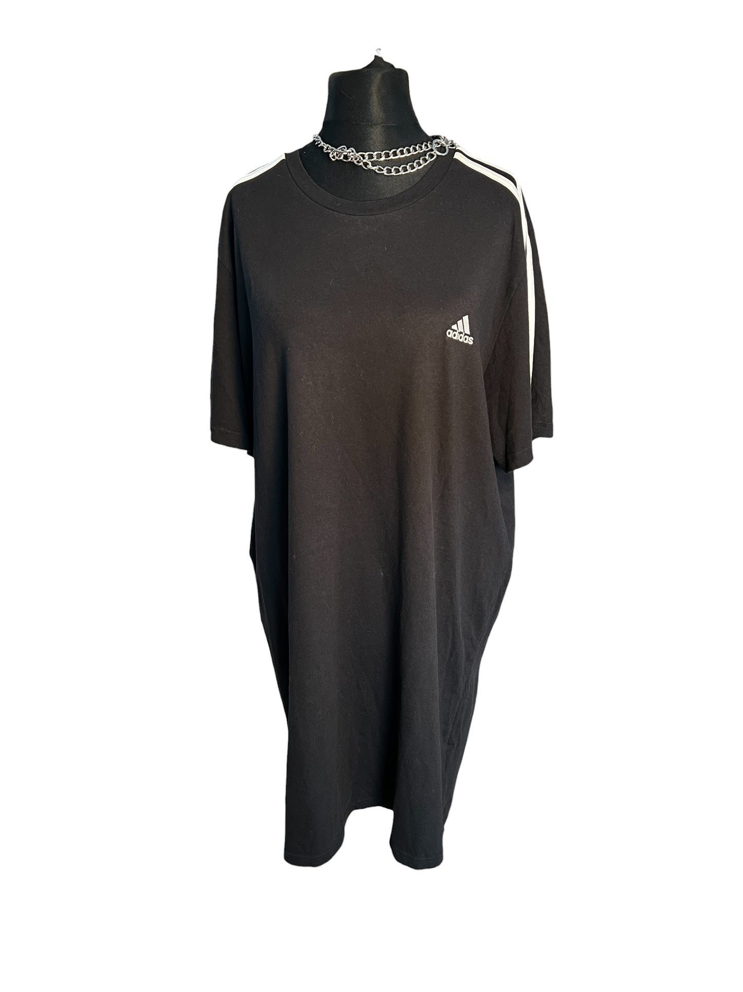 Sara's Choice: Adidas – Shirt Shirtkleid  oversize schwarz| Gr. 2xl 48 50 | Dark Alternative