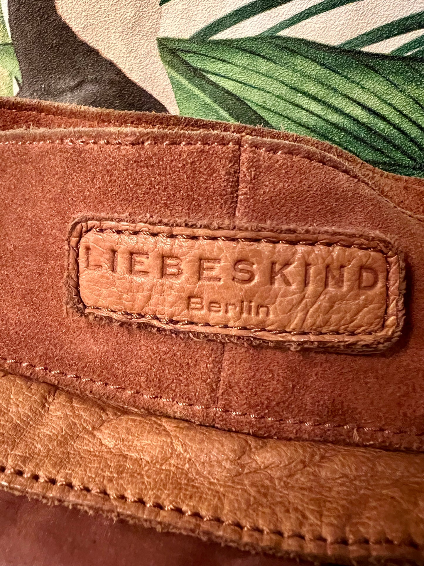 Große Liebeskind Berlin Tasche Braun Leder Wildleder Mix Boho