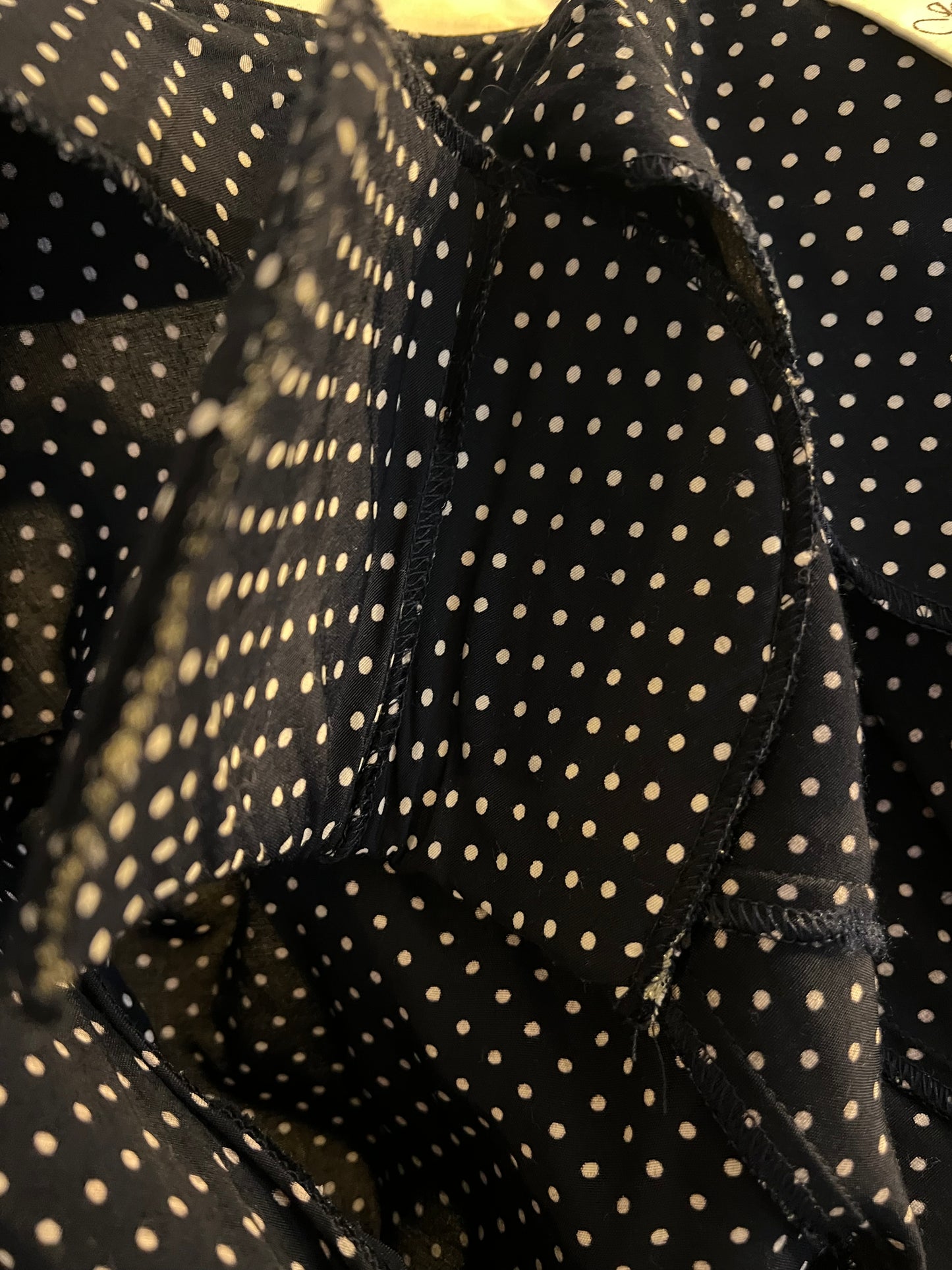 Joseph Ribkoff Kleid Punkte Vintage 38 Blau Polka 80s