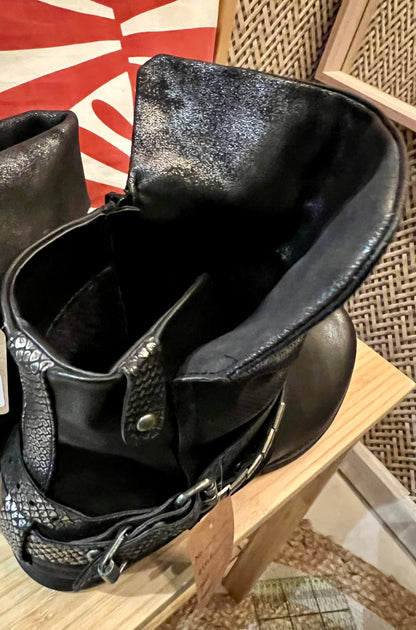 Bike Boots Schwarz • Veganes Leder • Gr. 42 • Top Zustand wie neu