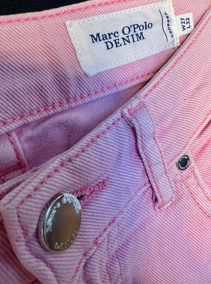 Marc O’Polo Jeans rosa W27 L32 Gr. 36 Y2K Slim Cropped Special Wash Used Look Marco Polo