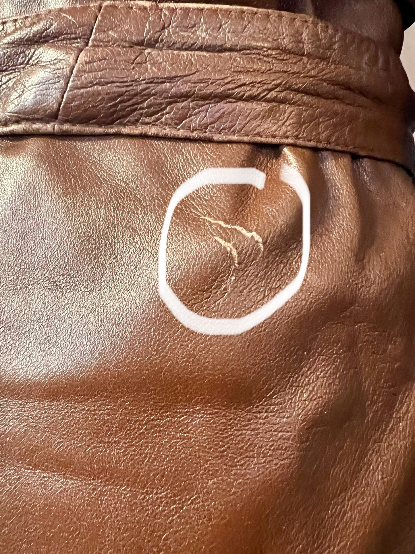 Vintage Ledermantel Cognac Braun Lang | Echtleder Mantel mit Gürtel | Gr. 40 - 42 / M 48 | 90s Retro Trench Mantel Unisex