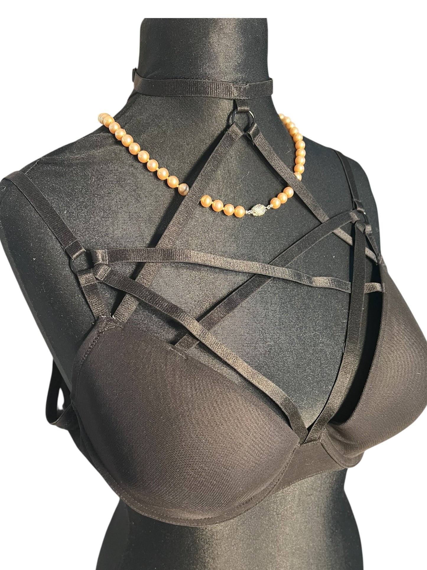 Sara's Choice: Killstar – BH Pentagram Harness schwarz  | Gr XXL 44 46 | Dark Alternative