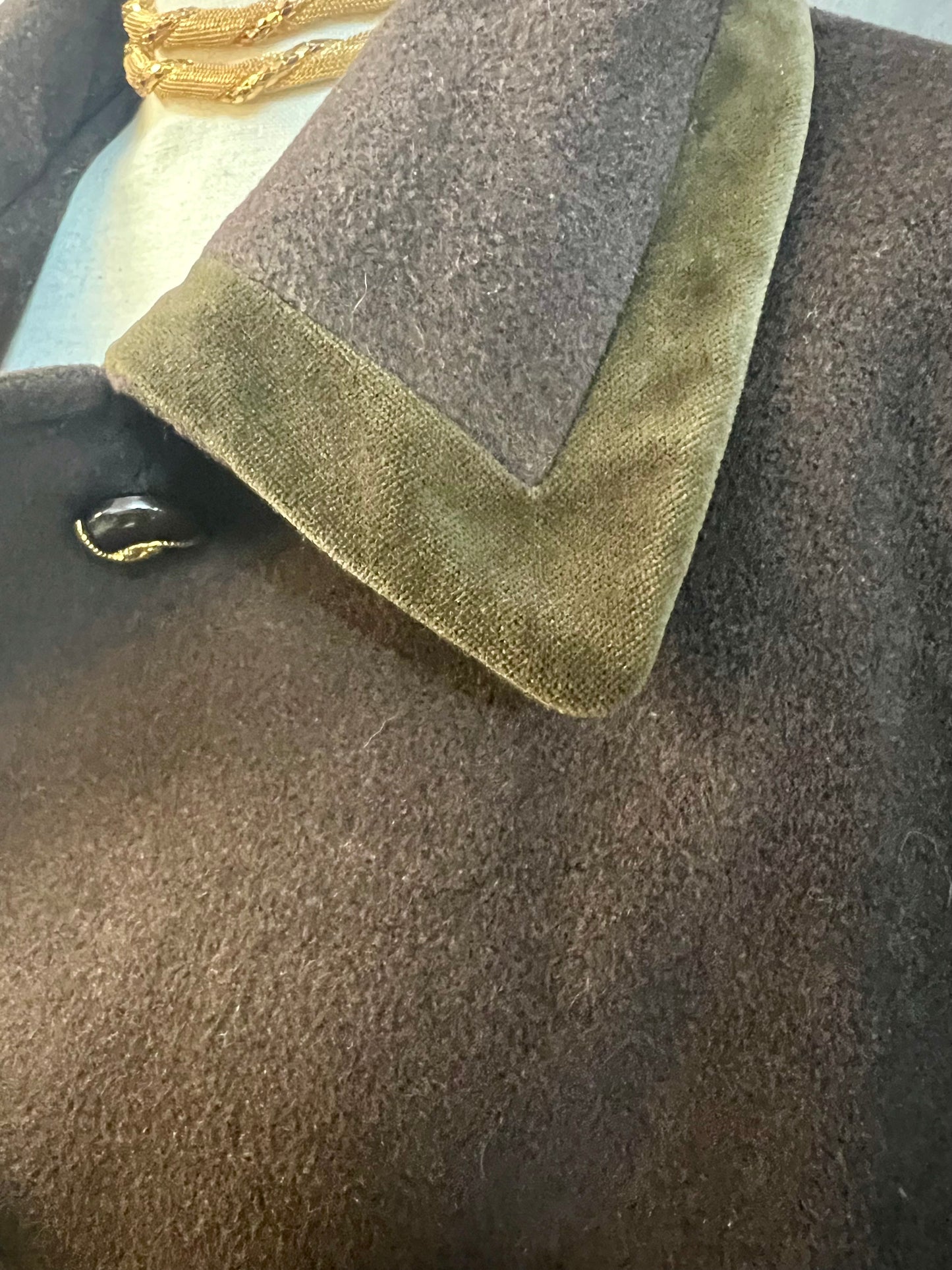 Vintage Wollmantel Braun IT 50 / DE 44 – 46 80% Wolle Made in Italy