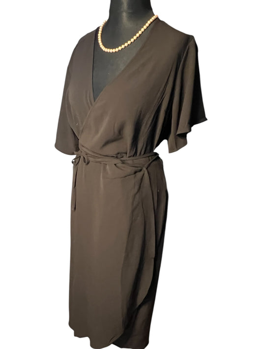 Sara's Choice: Vero Moda – WickelKleid Maxikleid | Gr. L 40 42 XL | Dark Alternative