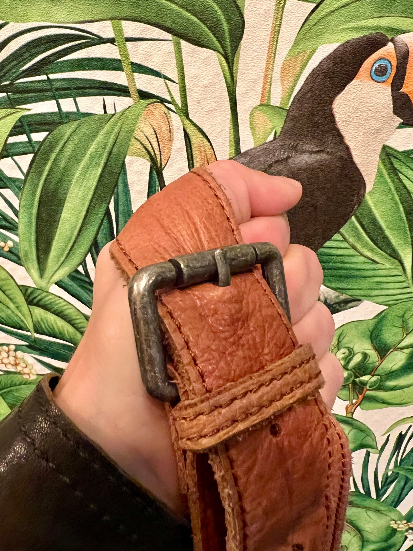 Große Liebeskind Berlin Tasche Braun Leder Wildleder Mix Boho