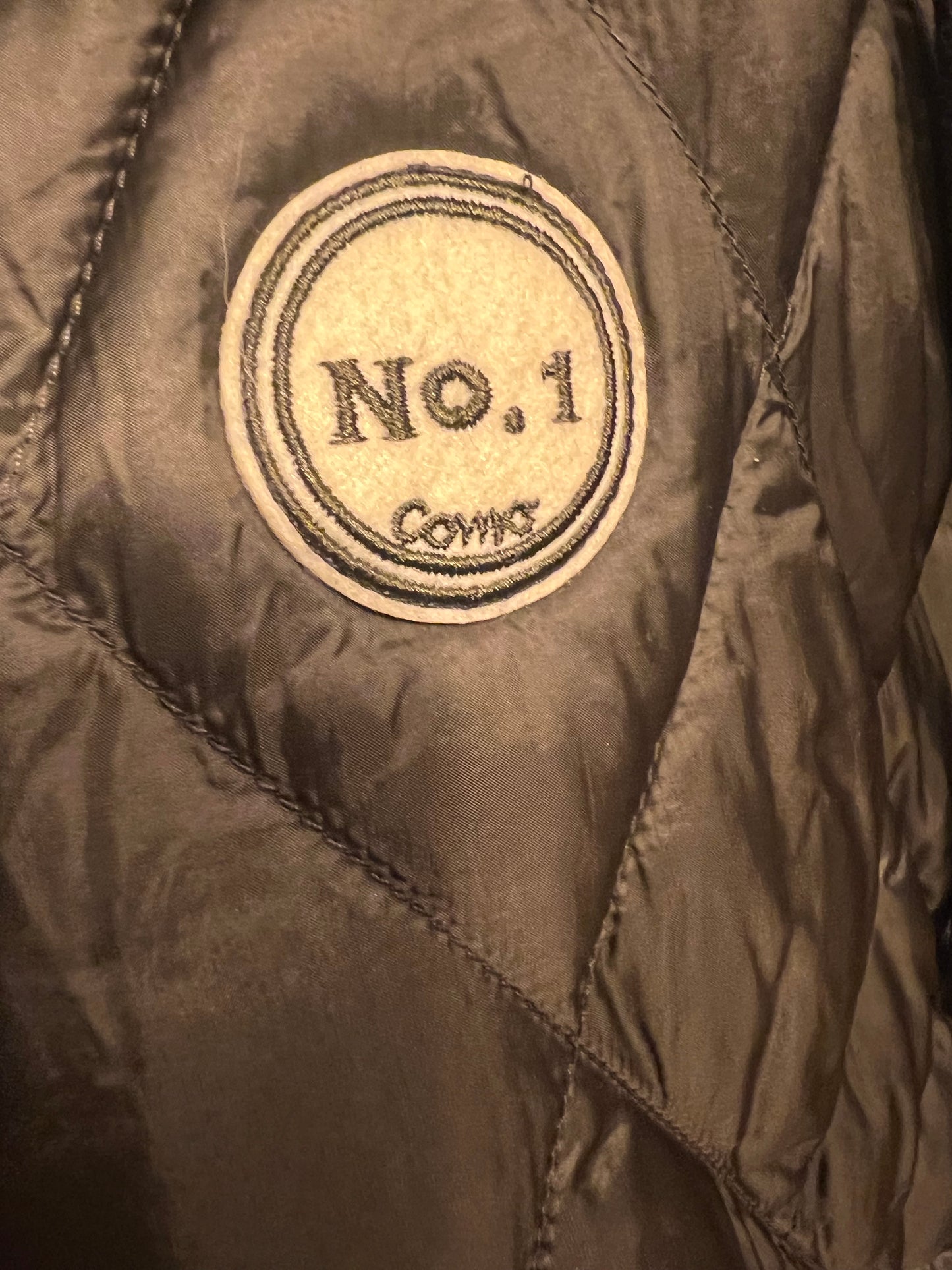 Blonde No 8 CARLY Steppweste S 36 Grün Oliv Oversize mit Kapuze – Neuwertig