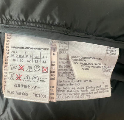 Max Mara Daunenjacke 100 % Daune Schwarz Gr. 36 / IT 40 – Tailliert & Elegant