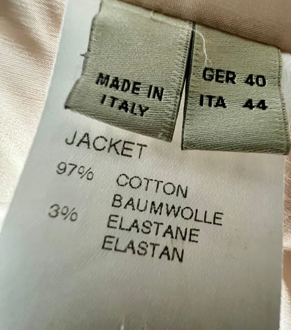 Aigner Vintage Blazer Beige 90s Old Money Style | Gr. 40 | Tailliert, Made in Italy