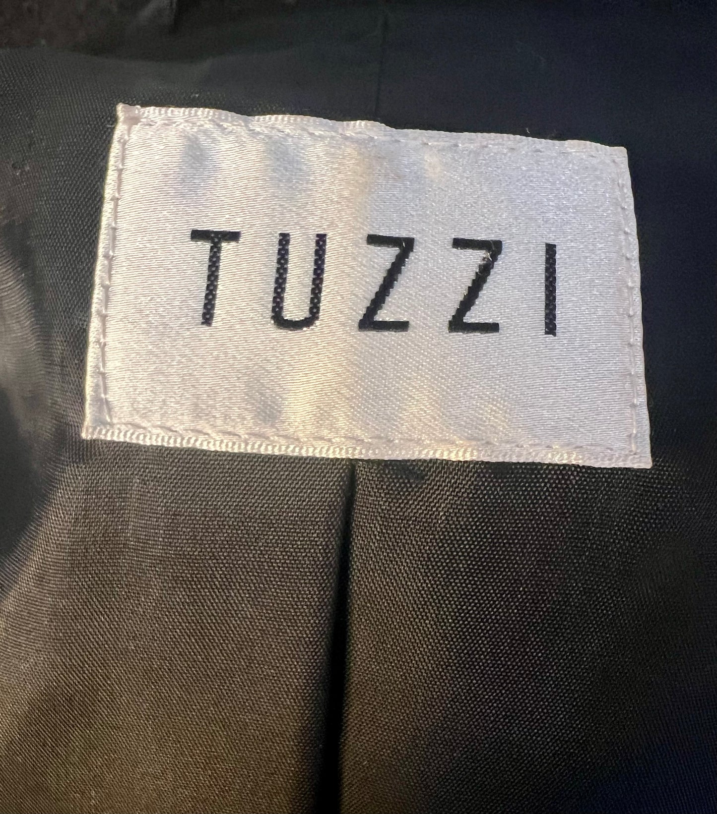 Vintage TUZZI Wollmantel Schwarz Gr. 40 M | 70% Schurwolle & Kaschmir | Gothic Old Money Y2K
