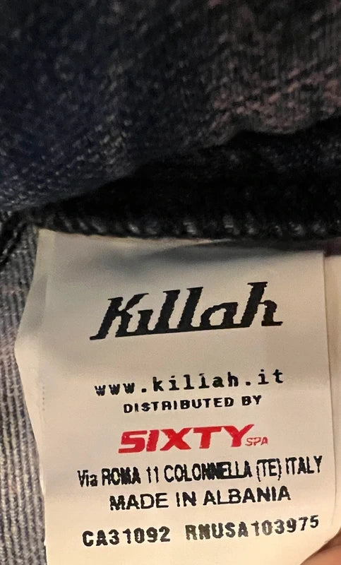 Killah Vintage Jeans W31 Gr 40 | Modell Twiddle | Rosa-Blau | Reißverschluss am Bein | Y2K 2000s