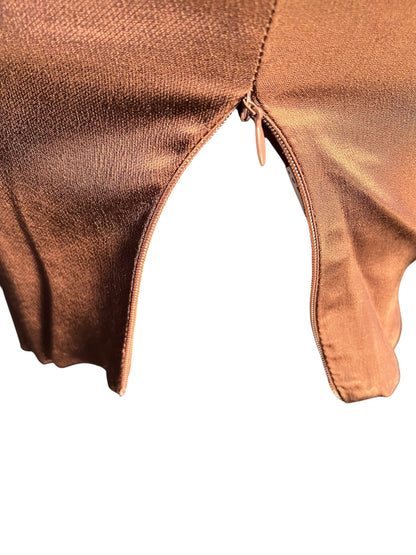 Sara's Choice: Zara – Korsagen Top braun| Gr. 36 38 M | Dark Alternative