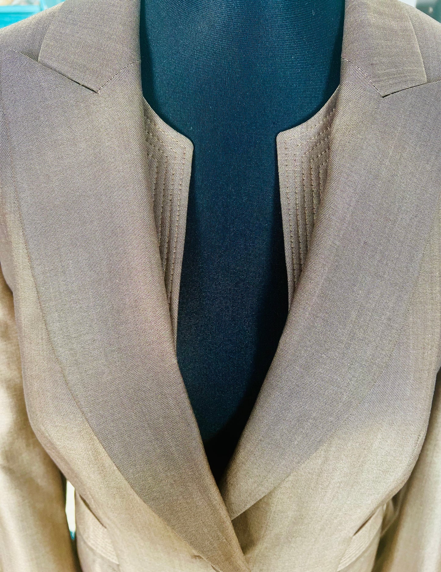 Vintage Escada Blazer – Braun | Schurwolle & Seide | Gr. 40 M (passt 38 / 40)